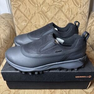 Merrell Thermo Snowdrift Moc Shell Athletic Shoes Mens 10 Black Waterproof New